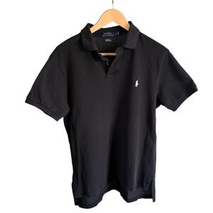 Polo Ralph Lauren Blue Label Men’s Large Black Polo T-Shirt Small Pony Logo